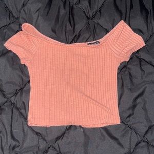 Off the shoulder crop